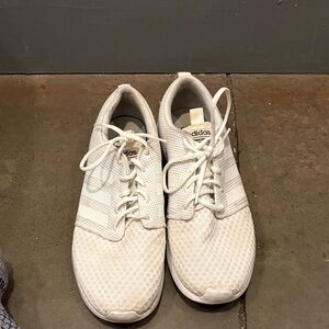 adidas White Mesh Low-Top Men's Sneakers